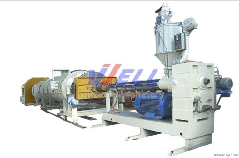 PE heat preservation pipe production line