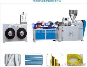 PE/ PP/PVC Single Wall Corrugated Pipe Production Line