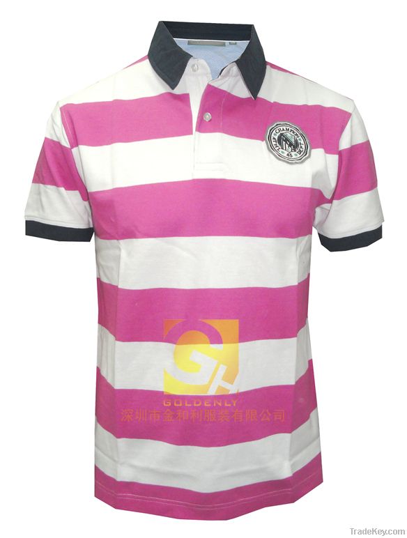 stripe polo tshirt