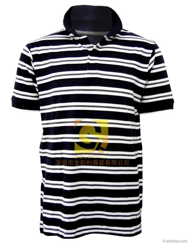 stripe polo tshirt