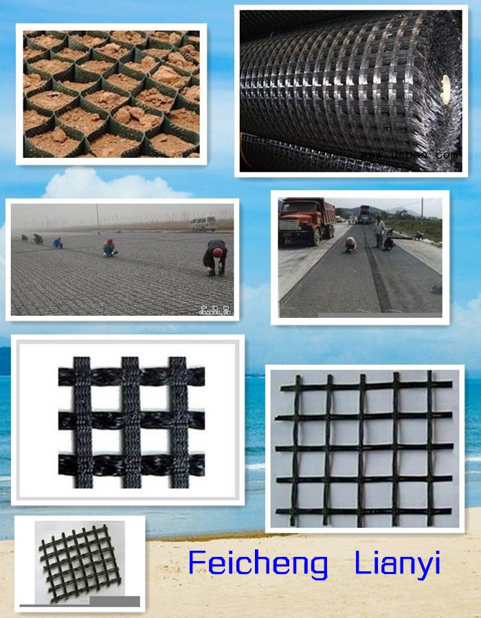 fiberglass geogrid in the road reinforcement with good quality and CE and ten years' Factory