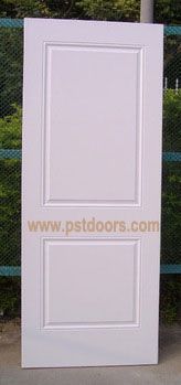 American style 2 panel steel door 