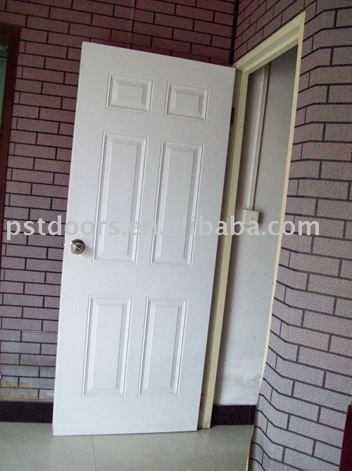 6 Steel panel door steel door with frame 