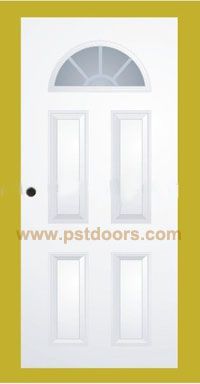 glass door with panel door with door frame   