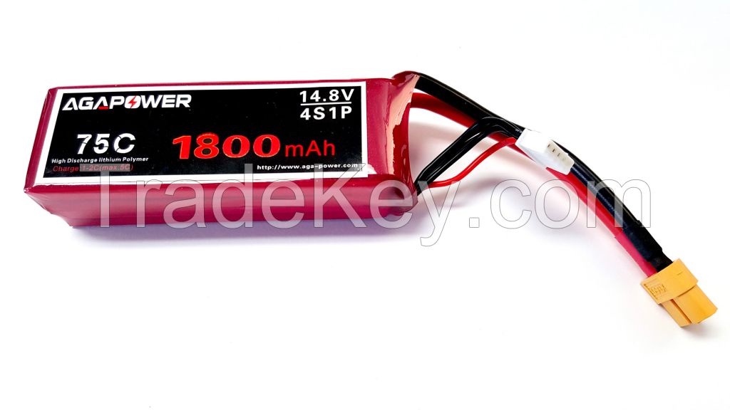 AGA 1800mah 75C 4S