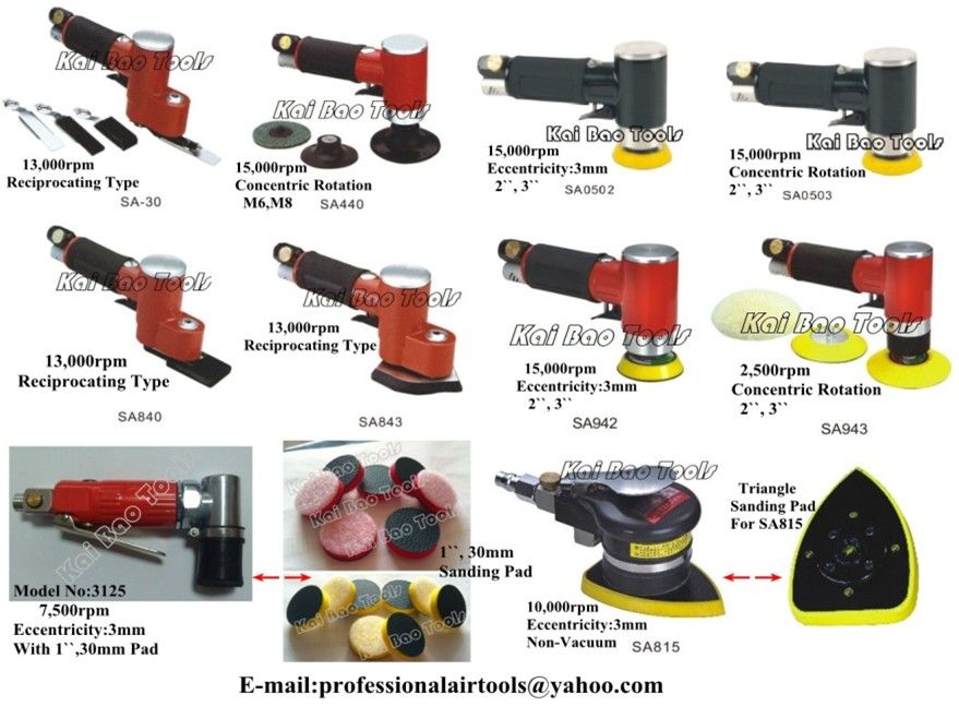 Air Angle Sander/Polisher Pneumatic 90Degree Right Angle Sander/Tools