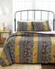 Elegant Strip Printed Microfiber Bedding Set