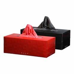 Japan Facial Tissue --- Colored Lotion Tissue 'Black' &amp; 'Red'