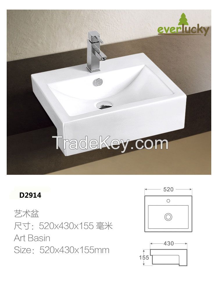 Ceramic Art Bathroom Basin D2914