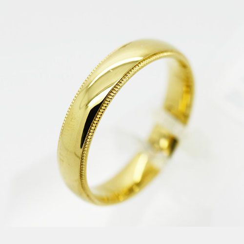 Gold plated stainless steel ring