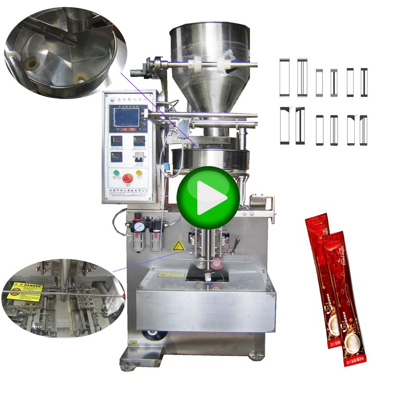 Automatic vertical sachet food tea spice rice sugar packaging powder pouch packing filling sealing pack machine