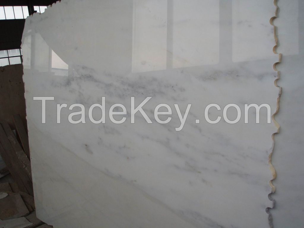 Oriental White Marble BIg slab and Tile ,Pure white marble 