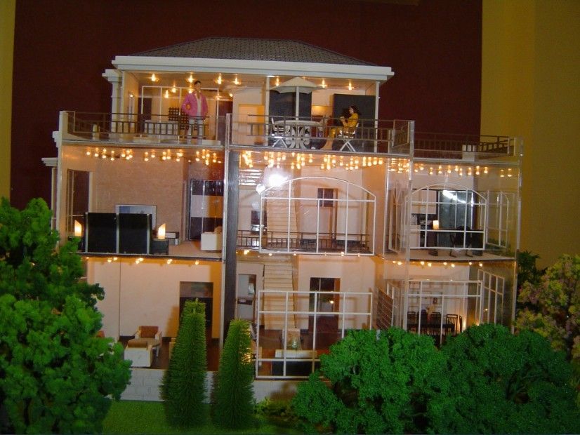 residential scale model,building model,villa building model,apartment model,resort building model