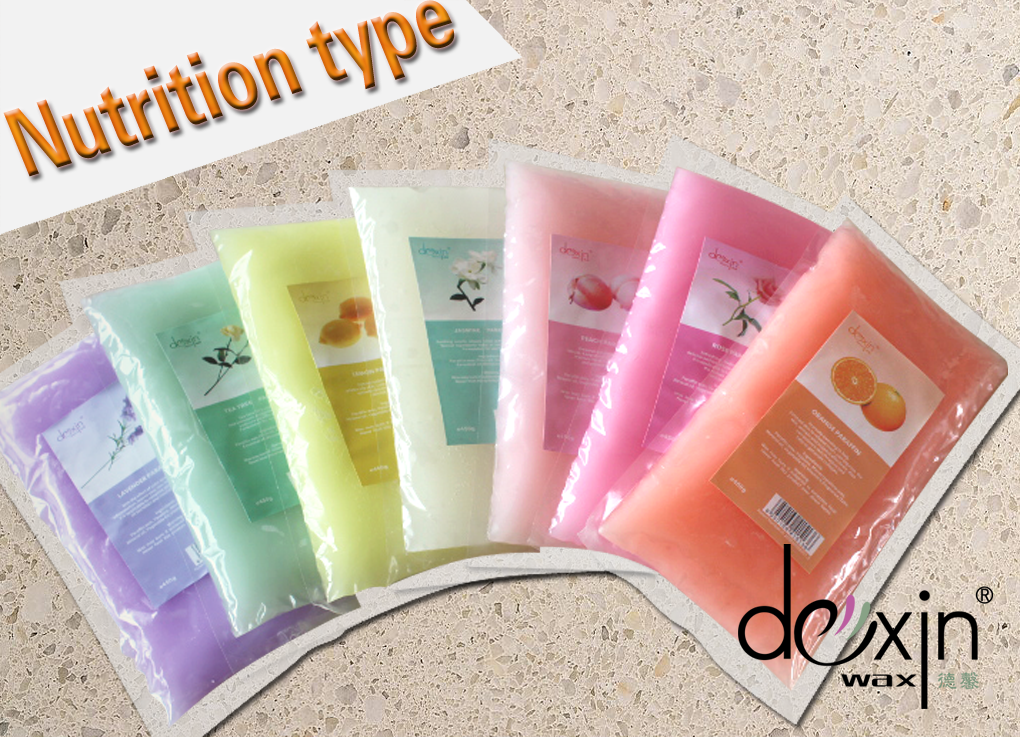 Paraffin skin care wax in different flavors 