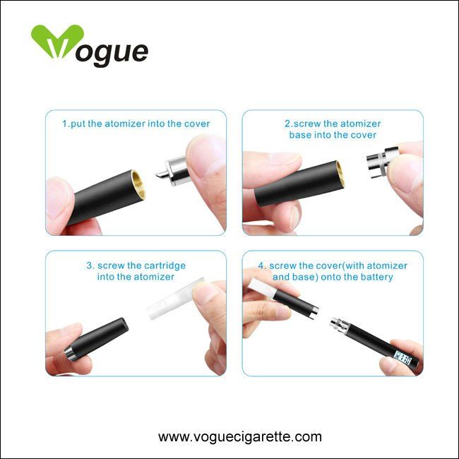 E C e cigarette with variable voltage LCD battery VOG102 C