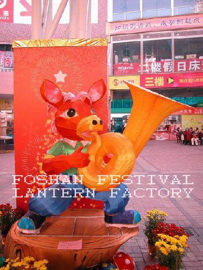 Chinese handicraft zodiac horse new year lantern for festival decoration