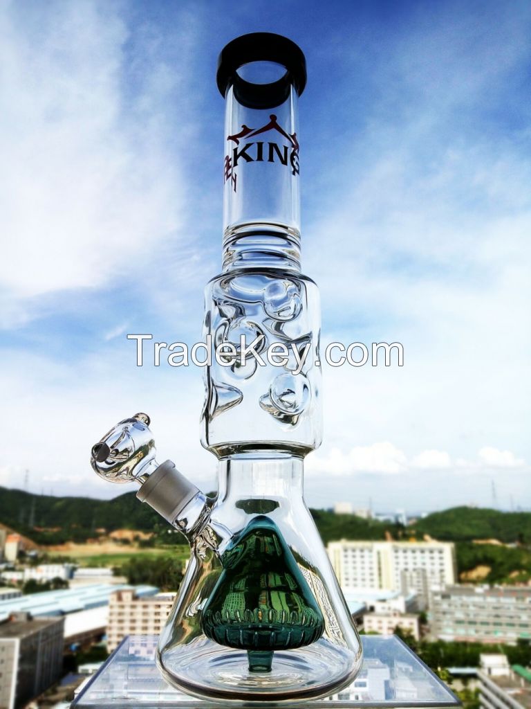 9mm thickness Feberge eggcycler klien vapor rig glass beaker math bong