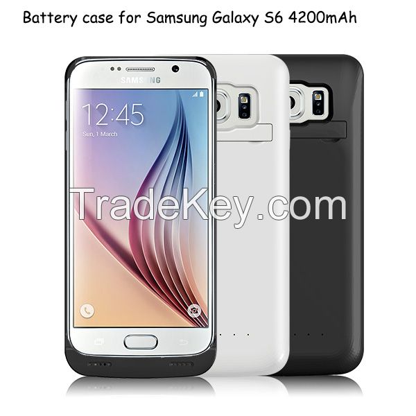 4200mAh Rechargeable Battery Case for Galaxy S6