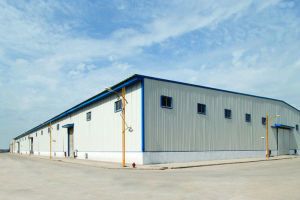 pre assembled steel frame structure fabricated warehouse