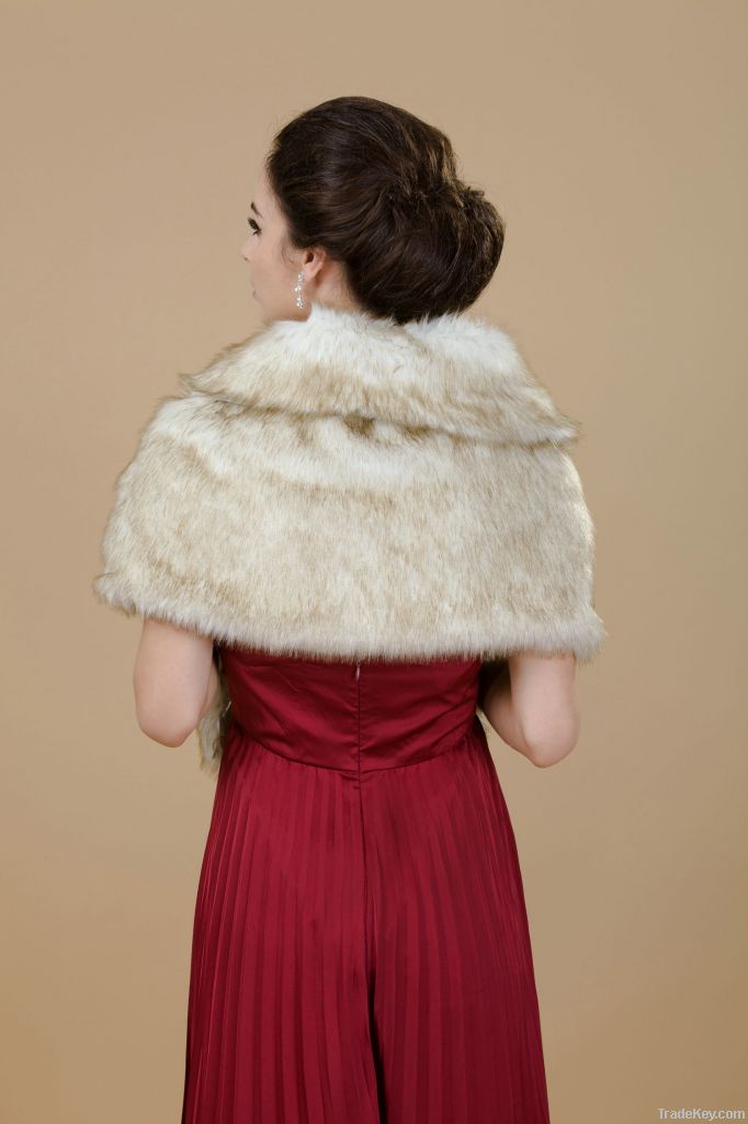 Faux Fur Stole-Fur Shawls for Wedding/ Party/ Evening and Casual.