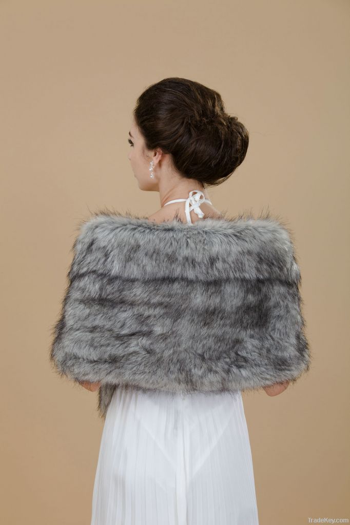 Faux Fur Stole-Fur Shawls for Wedding/ Party/ Evening and Casual.