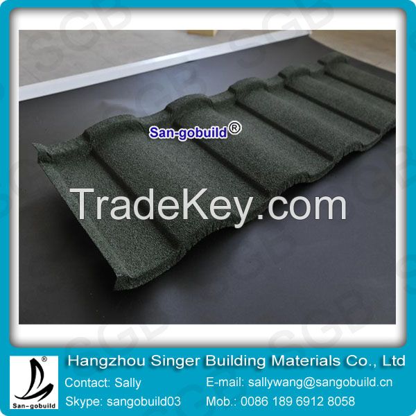 Roman Type Stone Coated Steel Roof tile