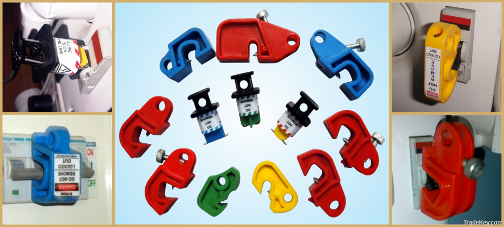 Miniature circuit breaker lockout devices