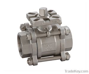 Three Piece Threaded Ball Valve with Lock (3PC Piece Ball Valve)