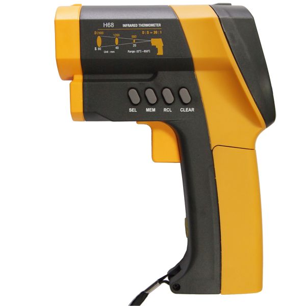 H68 Noncontact infrared thermometer with wide range and high accuracy up to 850 &acirc;