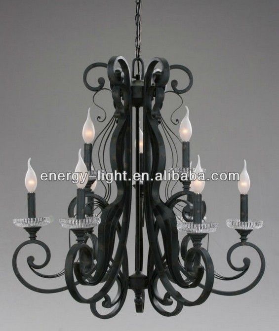 european black metal antique bronze chandelier