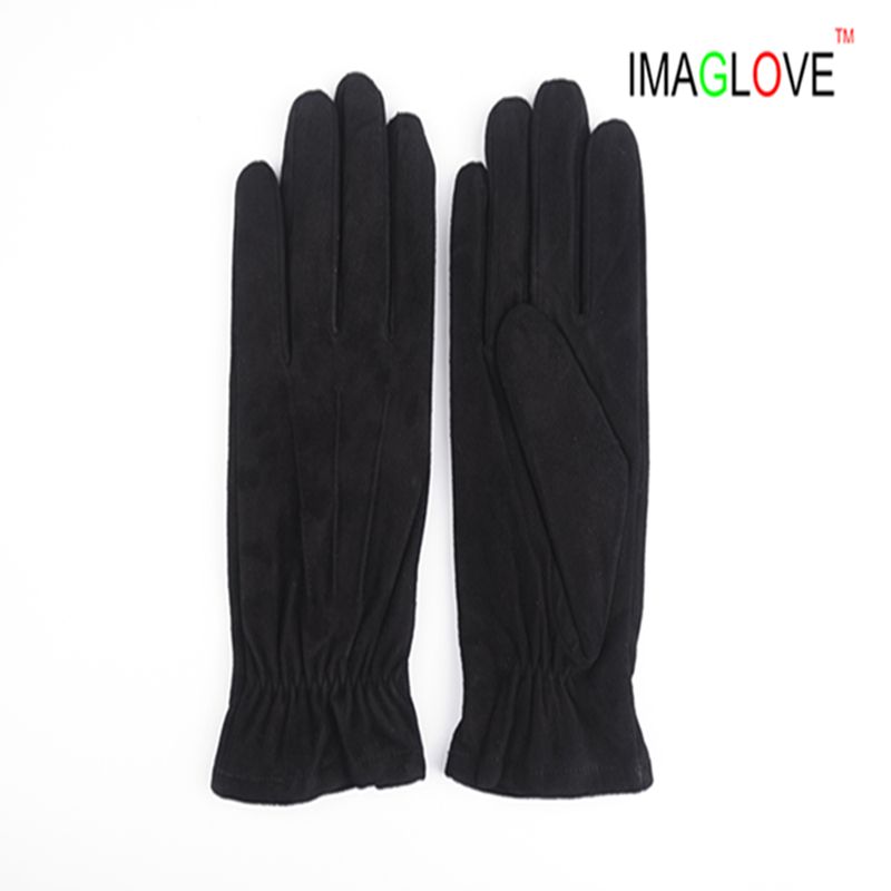 100% Goat Suede Glove, Winter Warm and Fashion Leather Glove