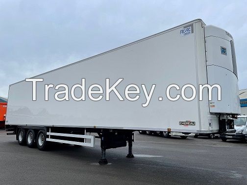 WALKING FLOOR TRAILER, CARGOBULL S3T tri axle curtain side trailer, DUAL/SINGLE TEMP FRIDGE TRAILER