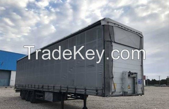 WALKING FLOOR TRAILER, CARGOBULL S3T tri axle curtain side trailer, DUAL/SINGLE TEMP FRIDGE TRAILER