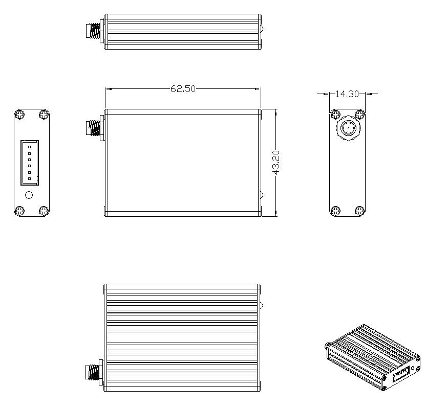 5km wireless data transceiver for Monitoring of remote systems