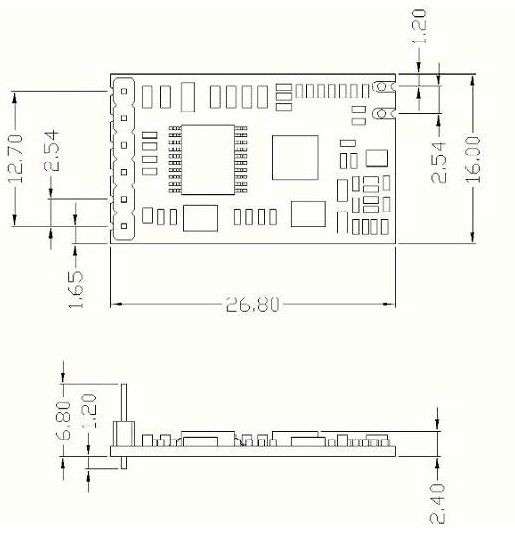 1.2km 100mW RF module Ã¯Â¼ï¿½Serial PortsÃ¯Â¼ï¿½for wireless data transmitter