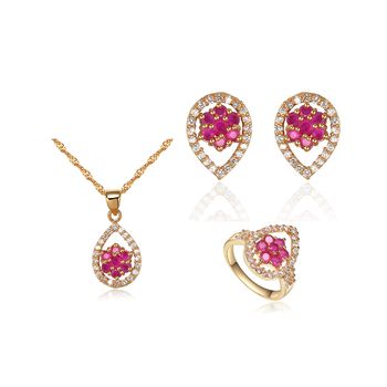 Classic gold plated jewelry sets