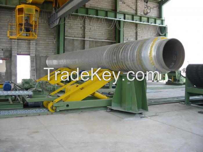 Steel pipe concrete weight coating equipment