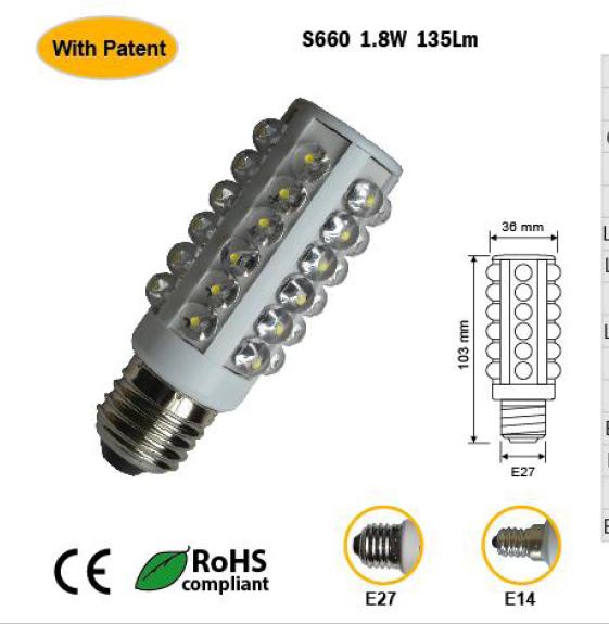 high power LED lamps superflux 130LM  1.8w  , led lighting led lights, l