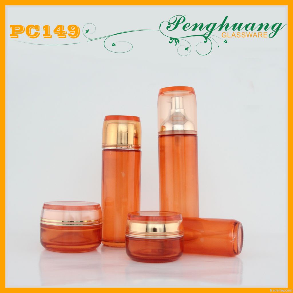 wholesale cosmetic glass bottle and jar