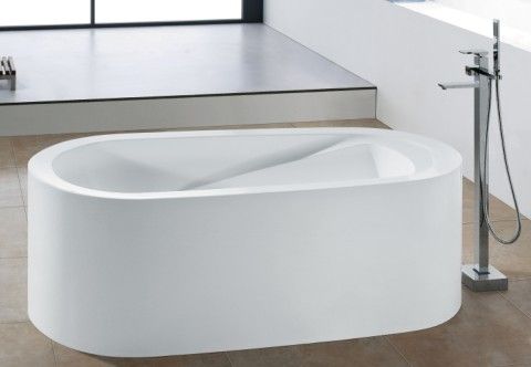 100% acrylic bathtubs (reinforced by fiberglass and resin)