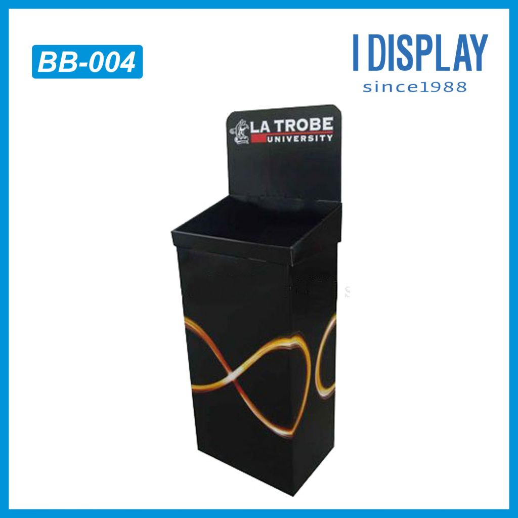 Paper ballot boxes paper display racks