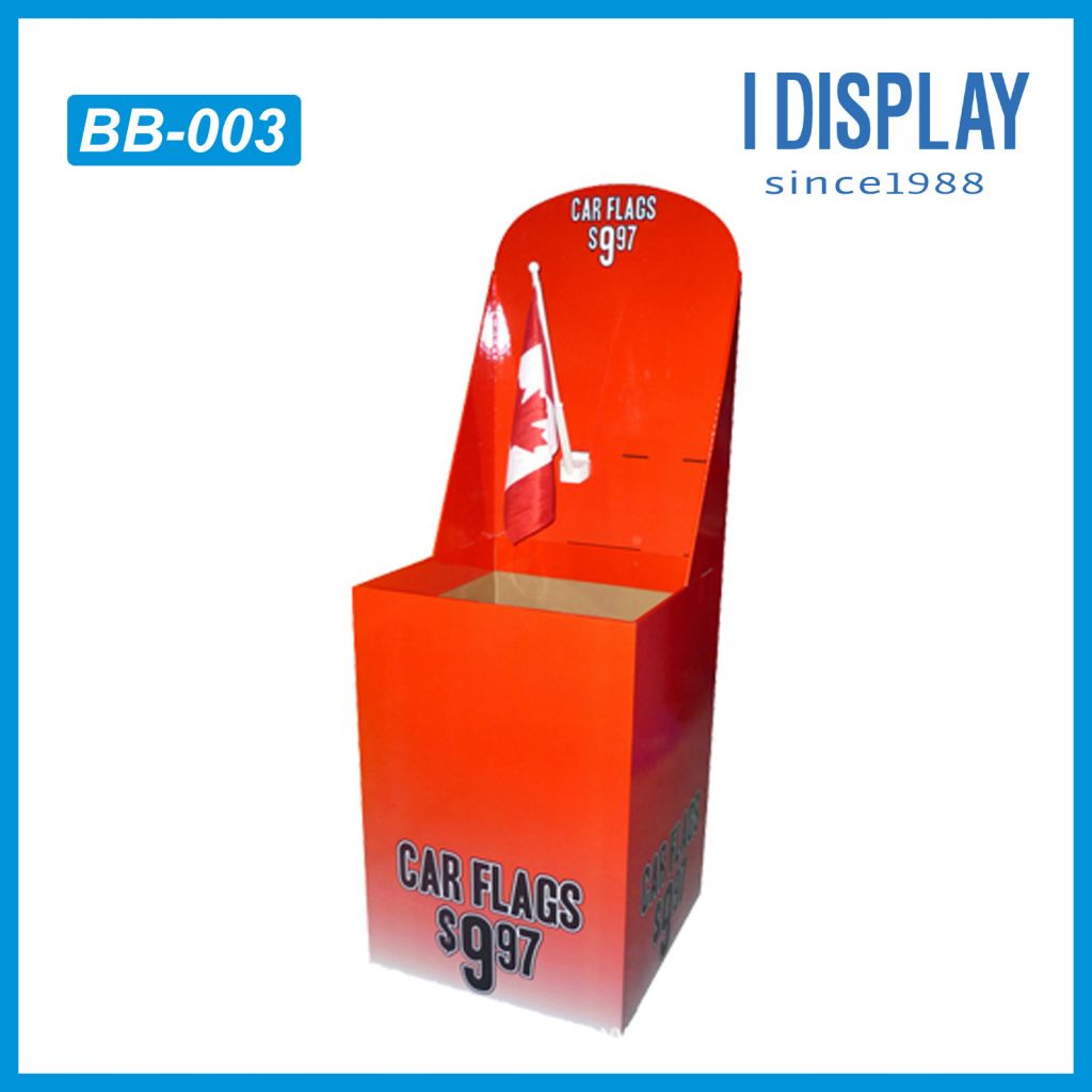 Paper ballot boxes paper display racks