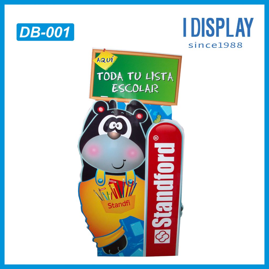 Display board advertising standee paper display