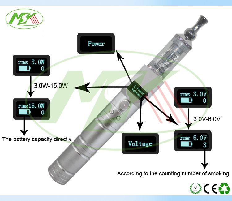 2013 new products made in china shenzhen msk tecs adjust variable voltage 3v-6v vv mod e-cig