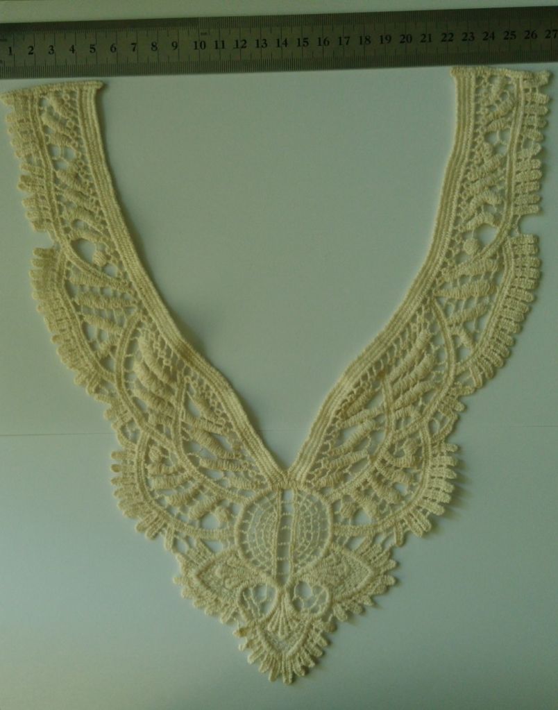 Fashion cotton motif/collar motif/neck trim /applique widely used for fashion wear,garment accessory.