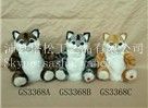 Lovely cat sculpture Various types of furry animal toys Artificial crafts Handicrafted gifts