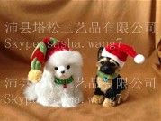 Christmas and holiday gifts and decoration Dog figurines Emulational animals