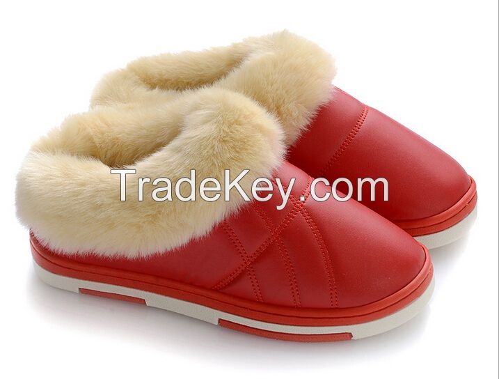 Winter keep warm slippers shoes 2014 winter indoor lovers slip-resistant platform slippers shoes for men and women