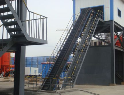 Inclined belt conveyor  