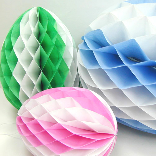 Easter Egg Honeycomb Decoration